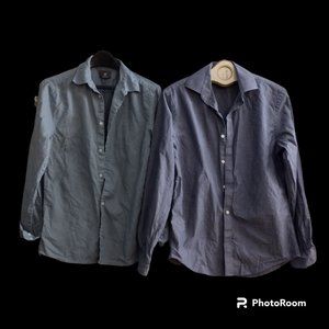 Set of 2 Button Down Shirt in Size S - Slim Fit - (HM + Tommy Hilfiger)